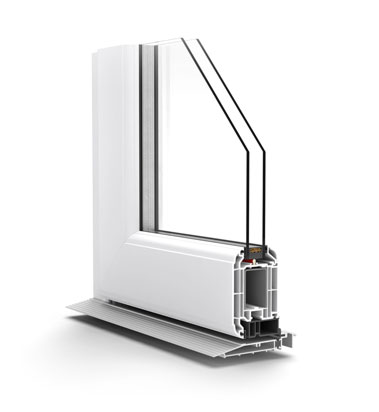 French doors cross section profile