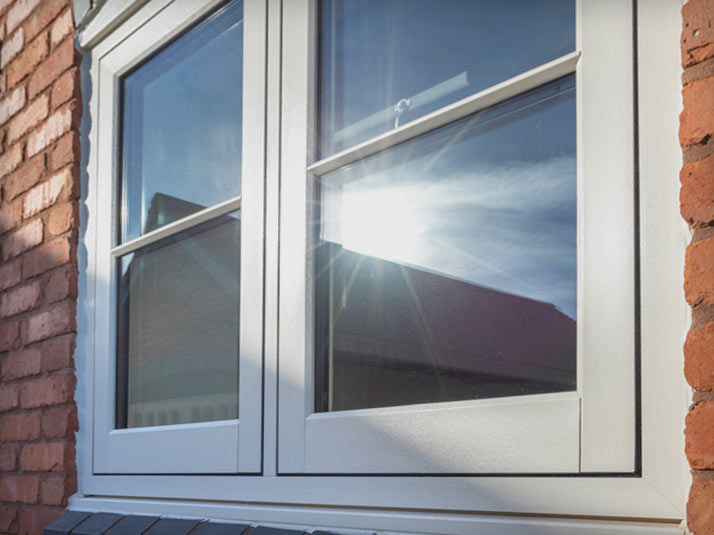 Close up of Chartwell Green casement windows