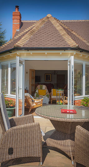 Georgian Conservatory Bi-Folding Doors